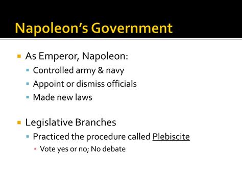 Napoleon’s Government .
